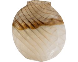 WOOOD Norbert Vaas - Handgevormd - Glas - Bruin - 26x25x8