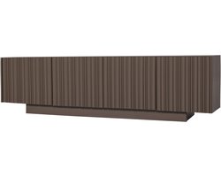 WOOOD Nova Tv Meubel 200 cm - Grenen - Truffel Bruin - 54x200x40