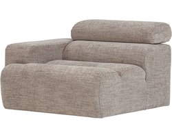 WOOOD Novi 1-Zits Element Bank Arm Links - Polyester - Naturel Melange