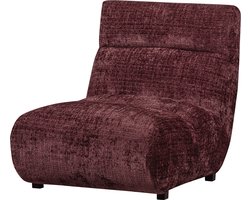 WOOOD Observe Fauteuil - Chenille Stof - Aubergine/Paars - 82x75x96 cm