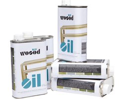 WOOOD Olie - Grijs - 400ml - Blik - Set van 2