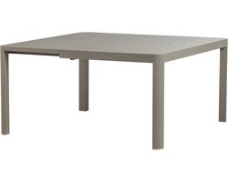 WOOOD Ovara Tuintafel Uitschuifbaar - Aluminium - Zand - 76x150x150