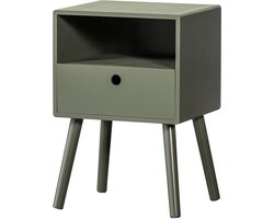 WOOOD Ozzy Nachtkastje Hout Warm Groen 53x36x30