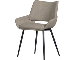 WOOOD Parade Eetkamerstoel - Melange Stof - Zand/Beige - 83x58x55 cm