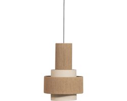 WOOOD Pelle Hanglamp - Touw - Naturel - 56x38x38