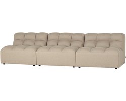 WOOOD Pepper 3-Zits Bank - Zand - 79x300x92