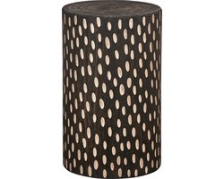 WOOOD Perry Kruk - Hout - Donkerbruin - 49x30x30 cm