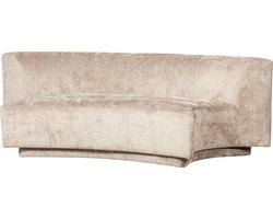 WOOOD Popular 2-zits Bankje - Polyester - Naturel - 72x215x97