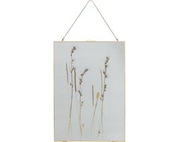 WOOOD Pressed Fotolijsten Droogbloemen - Goud - Set van 2