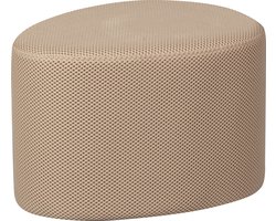 WOOOD Puuk Poef - Mesh - Naturel - 38x60x47