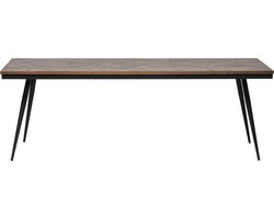 WOOOD Rhombic Eettafel - Hout/Metaal - Naturel - 76x220x90
