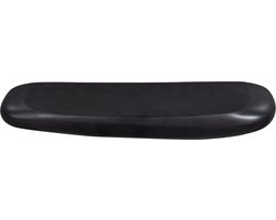 WOOOD Rock Wandplank - Aluminium - Zwart - 7x50x13