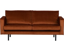 WOOOD Rodeo 2,5-Zitsbank - Velvet - Roest - 85x190x86