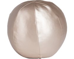 WOOOD Rodeo Bal Kussen Klein - Metallic - Naturel - 30x30x30cm