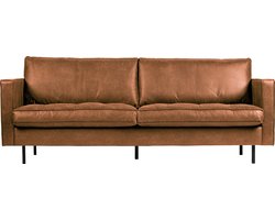 WOOOD Rodeo Bank 2-Zits - Recycle Leer - Cognac - 83x230x88