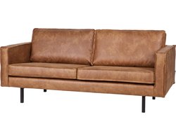 WOOOD Rodeo Bank 2-Zits - Recycle Leer - Cognac - 85x190x86