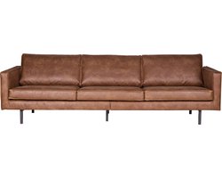 WOOOD Rodeo Bank 3-Zits - Recycle Leer - Cognac - 85x277x86
