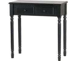 WOOOD Romy Hal/kaptafel - Hout - Zwart - 78x75x38 cm