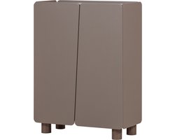 WOOOD Root Opbergkast 2-Deurs - Grenen - Truffel Bruin - 135x100x45