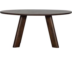 WOOOD Roundly Eetkamertafel - Mangohout - Walnoot - 76x160x110