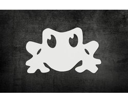 WOOOD SALE MUUR DECORATIE WIT KIKKER (8 stuks)