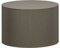 WOOOD Sanne Bijzettafel - MDF/Hout - Rond - Militair Groen - 40x60x60 cm