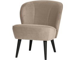 WOOOD Sara Fauteuil - Velvet - Khaki - 59x71x70