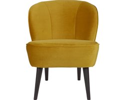 WOOOD Sara Fauteuil - Velvet - Oker - 59x71x70