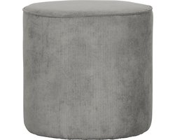 WOOOD Sara Poef Hoog - Ribstof - Vergrijsd Groen - 46x46x46