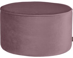 WOOOD Sara Poef Laag - Velvet - Warm Lila - 60x36x60