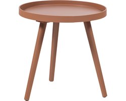 WOOOD Sasha Bijzettafel Ø 40 CM - Hout - Oudroze - 41x41x40.5 cm