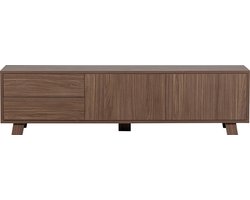 WOOOD Seppe TV-meubel - Noten fineer - Noten - 42x160x44