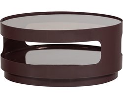 WOOOD Sero Salontafel - Metaal/Glas - Bruin - 32x70x70