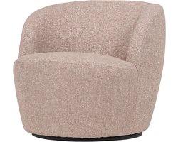 WOOOD Serra Draaifauteuil - Melange Stof - Naturel/Beige - 68x70x77 cm