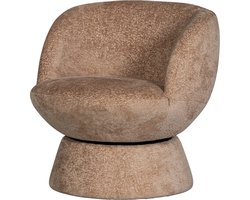 WOOOD Shuffle Draaifauteuil - Polyester - Naturel - 72x73x71