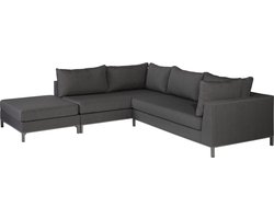 WOOOD Sicilië Loungeset Links – All Weather – Grijs – 60x262x246