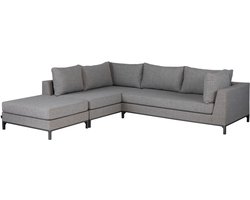 WOOOD Sicilië loungeset tuin - Aluminium - Taupe - 60x262x246