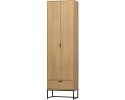 WOOOD Silas Hoge Kast - Eiken - Melamine - 210x60x36