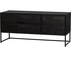 WOOOD Silas TV-Meubel - Grenen - Blacknight - 55x120x44