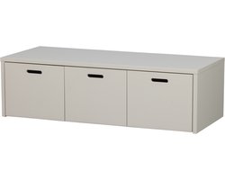 WOOOD Silke Kistbank Met Lades - Grenen - Dust/Grijs - 36x120x50