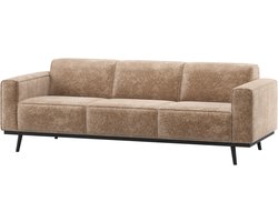 WOOOD Statement 3-Zits Bank 230 cm - Chenille - Velvet Taupe