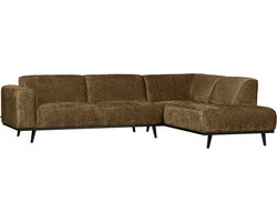WOOOD Statement Hoekbank Rechts - Brass - Beige/Wheatfield