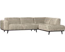 WOOOD Statement Hoekbank Rechts - Wheatfield - Beige/Wheatfield