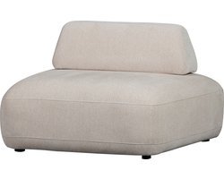 WOOOD Sterck Fauteuil - Geweven Stof - Zand/Beige - 118x102x41 cm