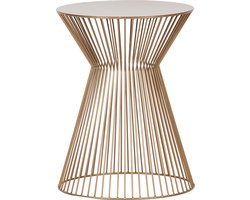 WOOOD Suus Bijzettafel - Metaal - Goud - 46xØ35 cm