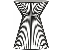 WOOOD Suus Bijzettafel - Metaal - Zwart - 46x Ø35