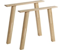 WOOOD Tablo A poot - Eiken - Transparant - Set van 2
