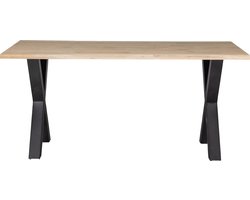 WOOOD Tablo Boomstam Tafel met Alkmaar Poot - Eiken - 75x180x90