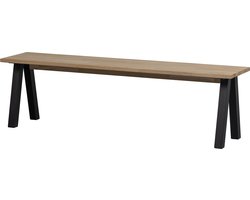 WOOOD Tablo Eetkamerbankje - Eikenhout - Naturel - 46x160x35