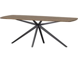 WOOOD Tablo Eettafel Deens Ovaal VJ 200 cm - Eikenhout -Cashmere Brown